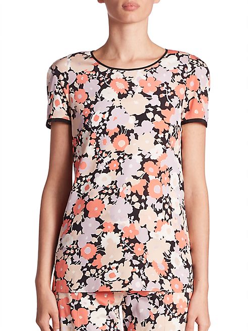 Agnona - Floral Printed Tee