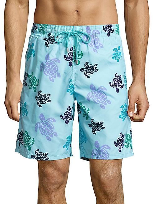 Vilebrequin - Okoa Turtle Dance Drawstring Swim Shorts