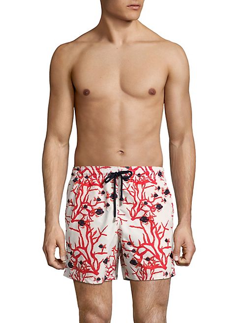 Vilebrequin - Moorea Coral & Fish Printed Swim Trunks