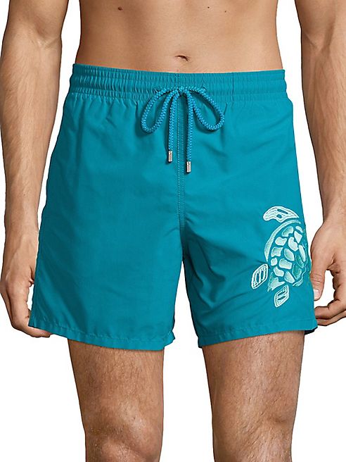 Vilebrequin - Embroidered Turtle Swim Trunks