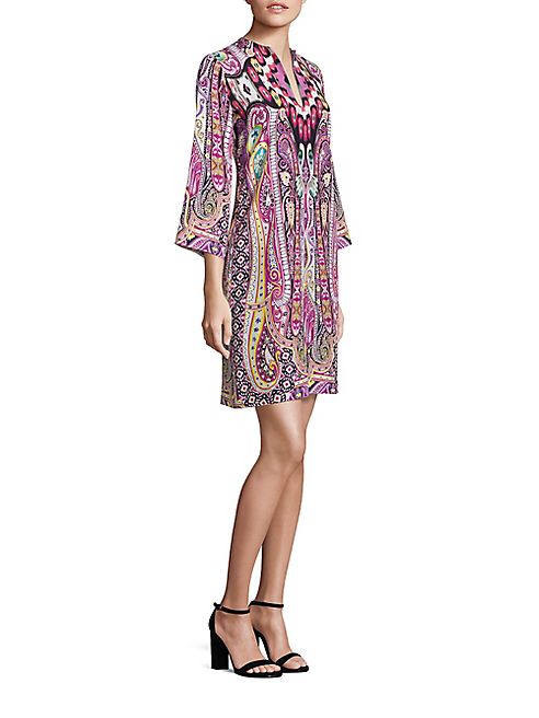 Etro - Silk Ikat Printed Dress