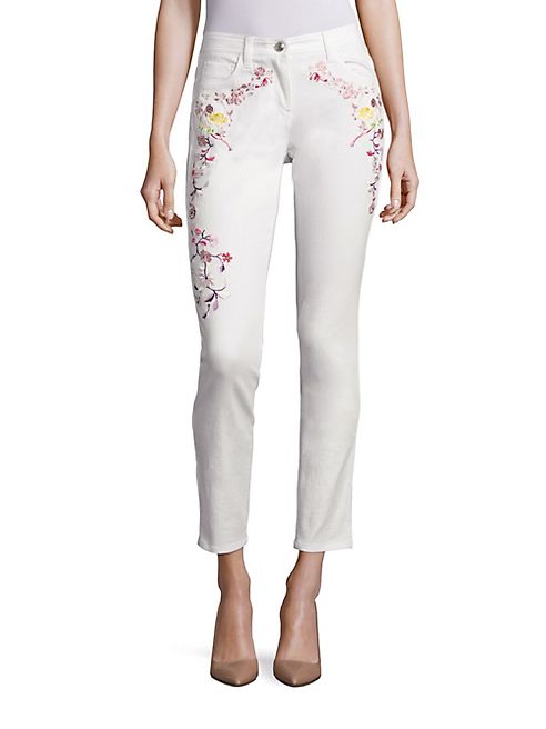 Etro - Floral Embroidered Jeans