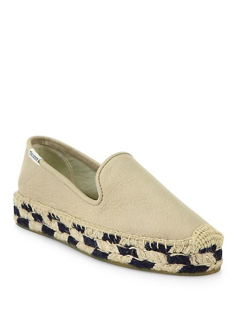 Soludos - Leather Smoking Platform Espadrilles