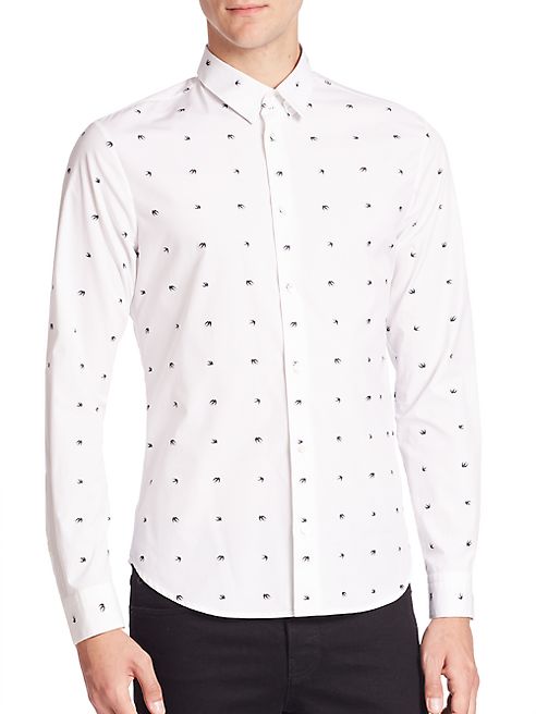 McQ Alexander McQueen - Swallow Googe Cotton Shirt