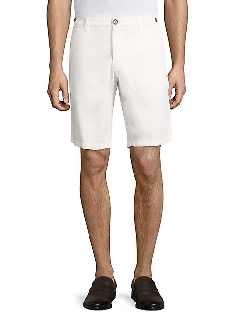 Eleventy - Solid Cotton Bermuda Shorts