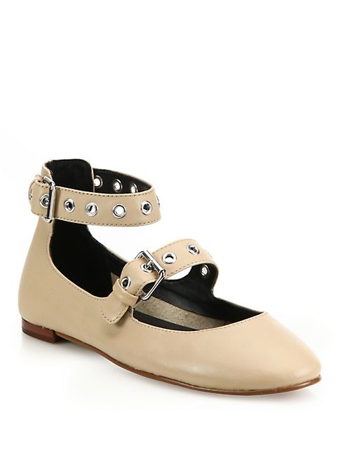 Rebecca Minkoff - Rachel Leather Mary Jane Flats