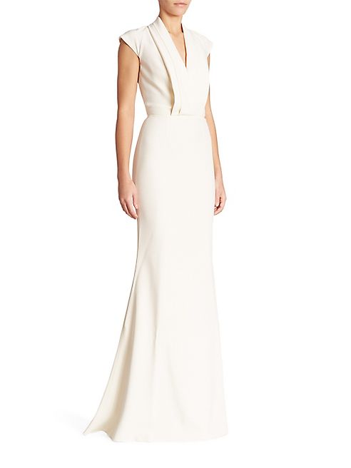 Alexander McQueen - Cap-Sleeve Gown