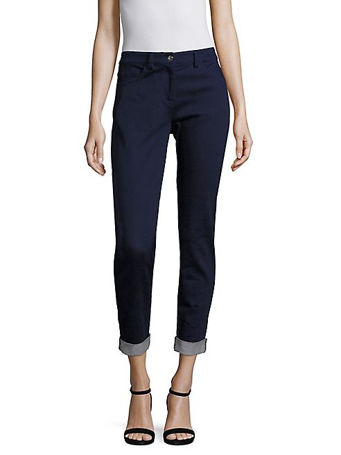 St. John - Five-Pocket Stretch Cropped Pants