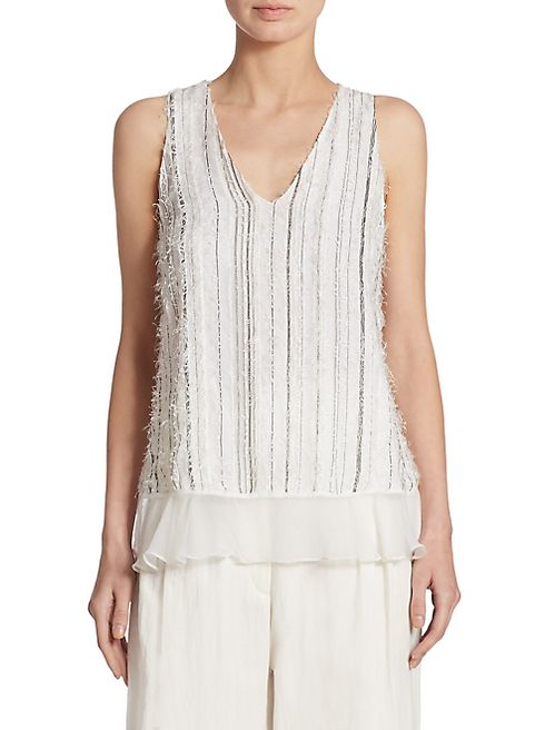 Brunello Cucinelli - Sleeveless Striped Top