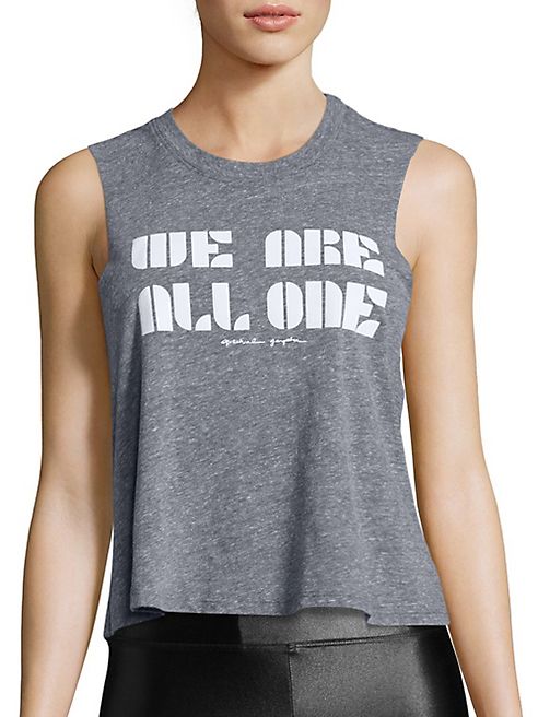 Spiritual Gangster - We Are All One Cropped Tank