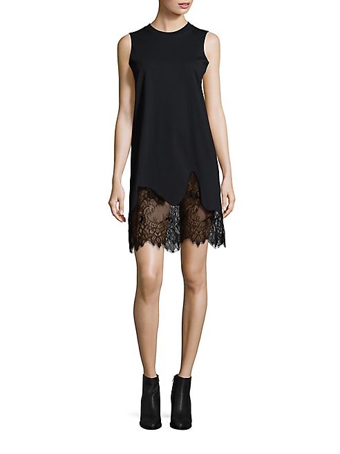 McQ Alexander McQueen - Lace Trim Tank Dress