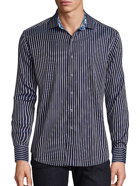 Robert Graham - Alderaan Striped Diamond Shirt