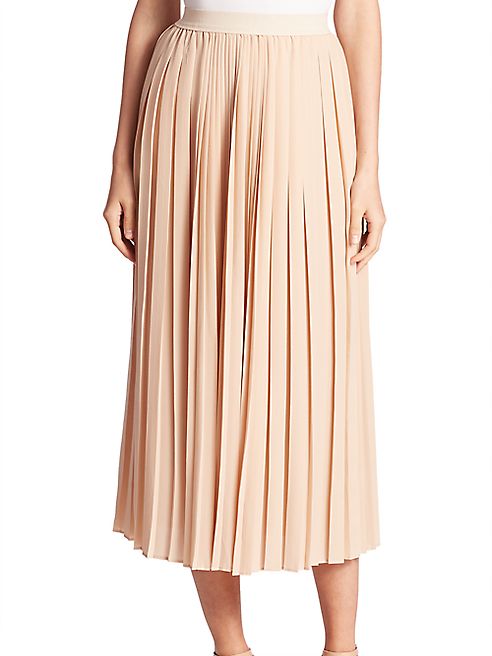 Agnona - Silk Midi Skirt