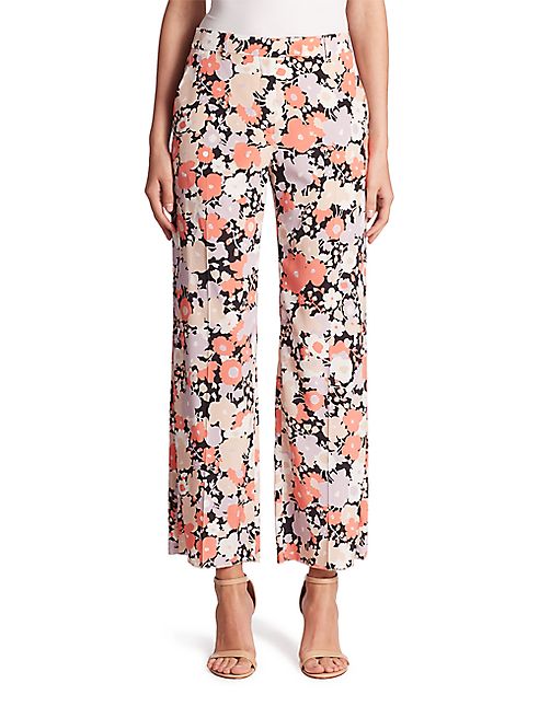 Agnona - Floral Silk Pants