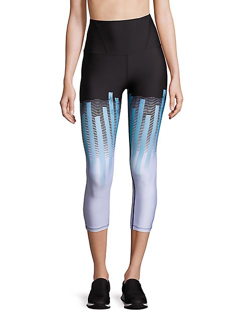 We Are Handsome - Sensia Print High-Waist Capri Leggings