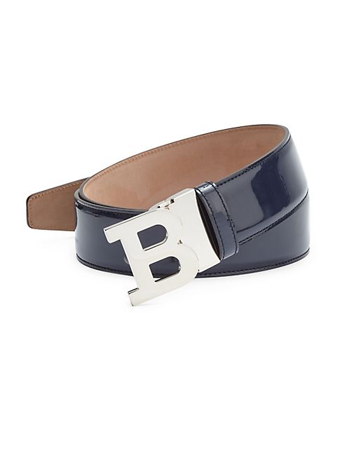 Bally - Patent Leather B Buckle Belt