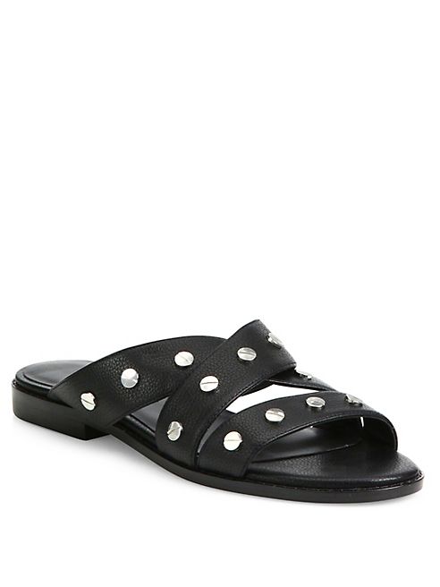 Rebecca Minkoff - Susie Leather Flat Sandals