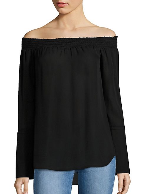 Derek Lam 10 Crosby - Off-the-Shoulder Silk Blouse