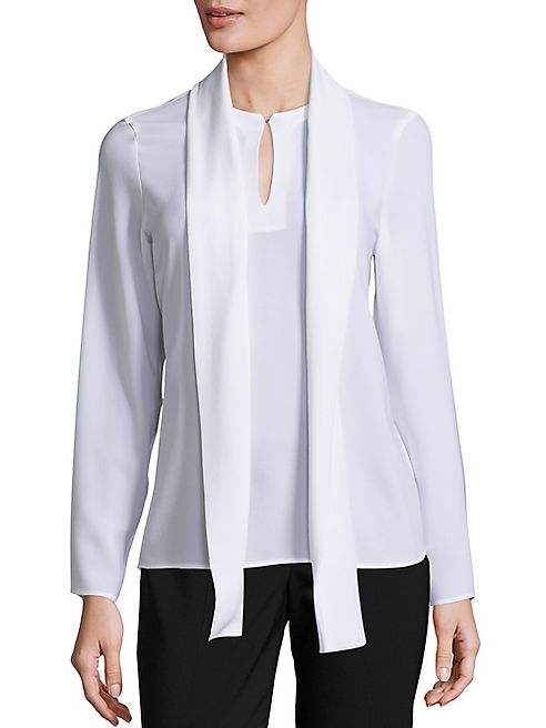 BOSS - Beryna1 Tie-Neck Blouse