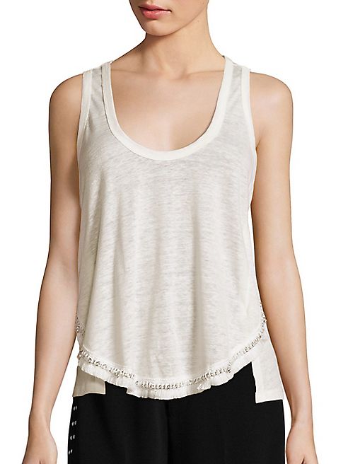 Derek Lam 10 Crosby - Linen Chain Tank