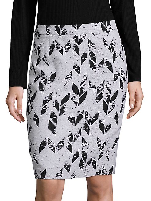 BOSS - Vimena Herringbone Pencil Skirt