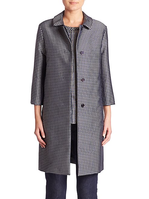 Max Mara - Jacquard Patterned Coat