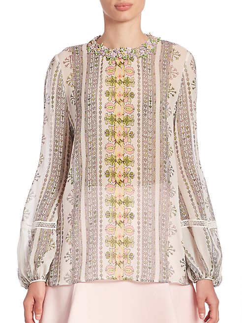 Giambattista Valli - Printed Silk Blouse