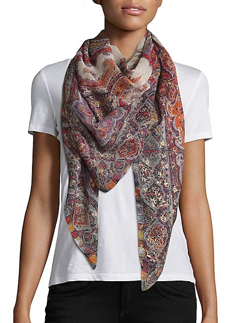 Etro - Paisley Silk Scarf