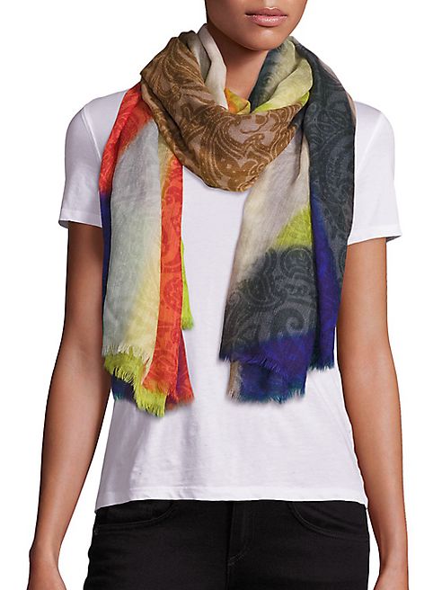 Etro - Printed Modal & Cashmere Scarf