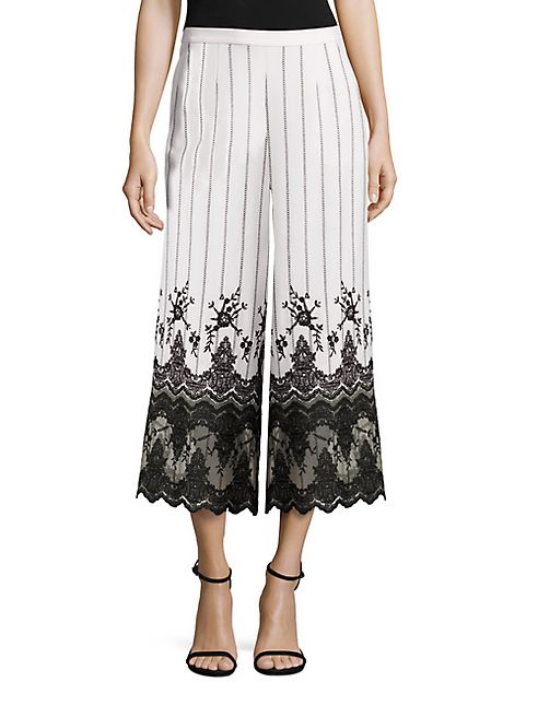 KOBI HALPERIN - Brady Lace Hem Culottes