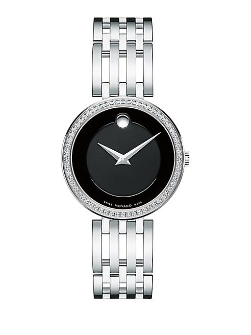 Movado - Esperanza Diamond & Stainless Steel Bracelet Watch