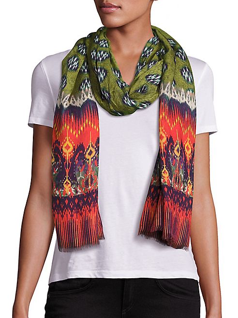 Etro - Printed Cashmere & Silk Scarf