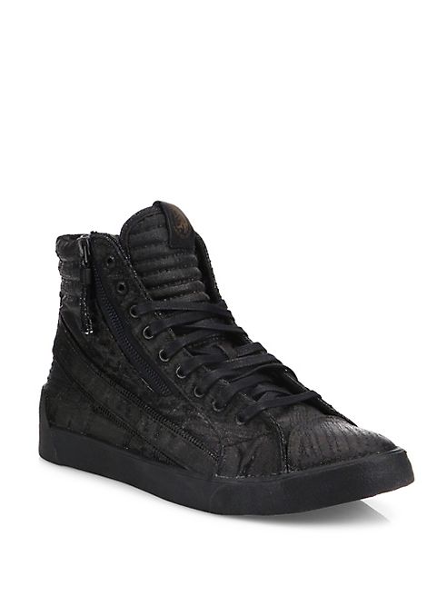 Diesel - Velows Denim High-Top Sneakers