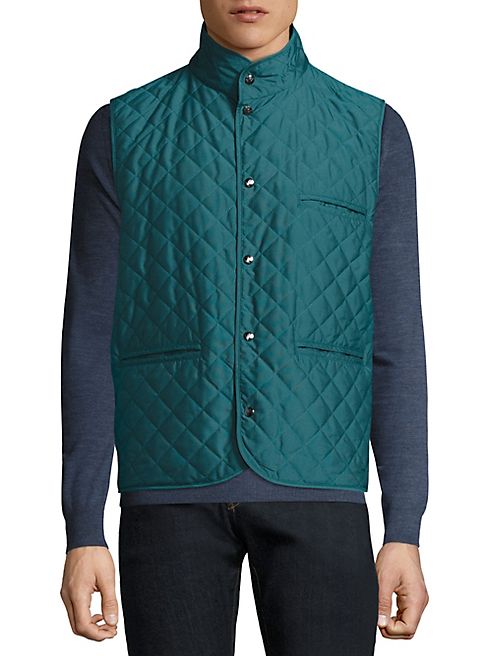 ISAIA - Reversible Quilted Leather Vest