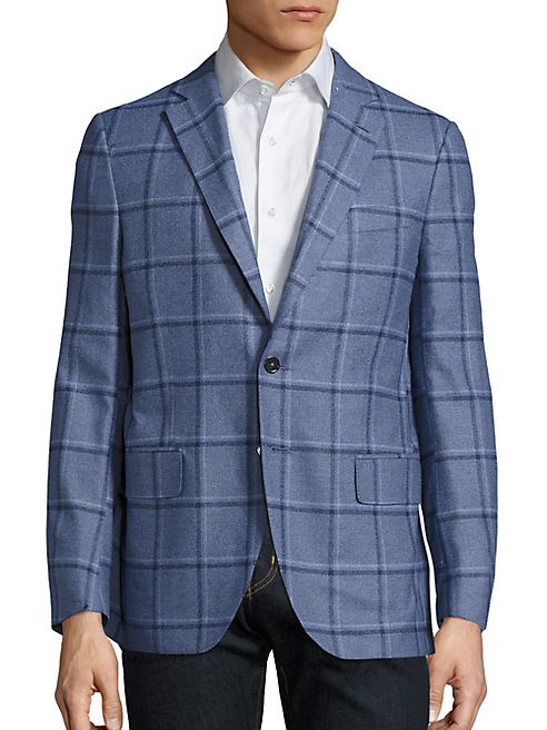 ISAIA - Regular-Fit Tonal Plaid Wool Jacket