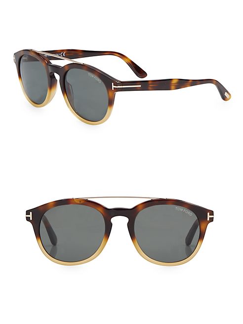 Tom Ford Eyewear - Newman 53MM Round Sunglasses