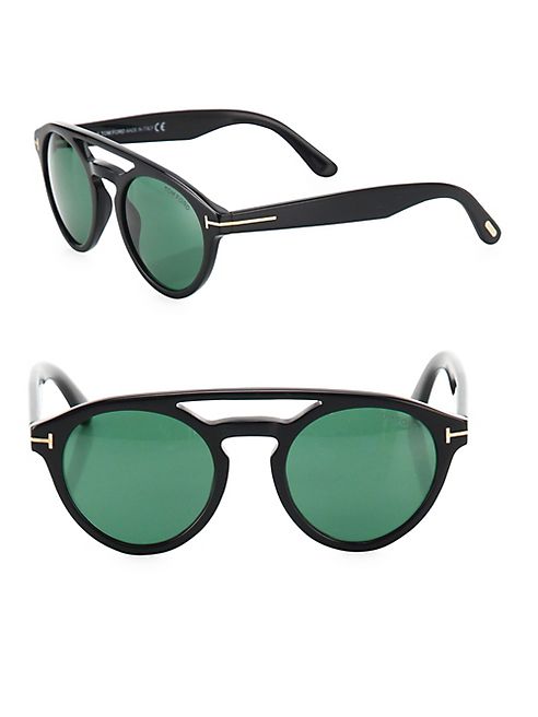 Tom Ford Eyewear - Clint 50MM Round Sunglasses