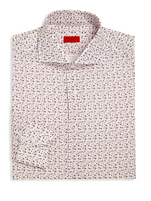 ISAIA - Floral Printed Dress Shirt