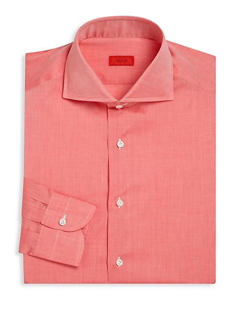 ISAIA - Regular-Fit Heathered Dress Shirt