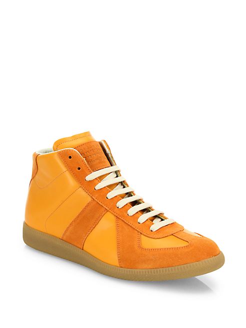 Maison Margiela - Replica Mid-Top Leather Sneakers