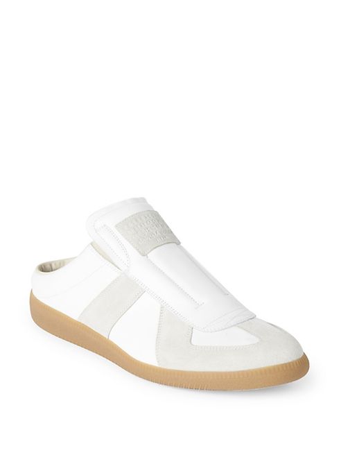 Maison Margiela - Replica Leather & Suede Slides