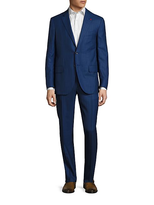 ISAIA - Regular-Fit Striped Wool Suit