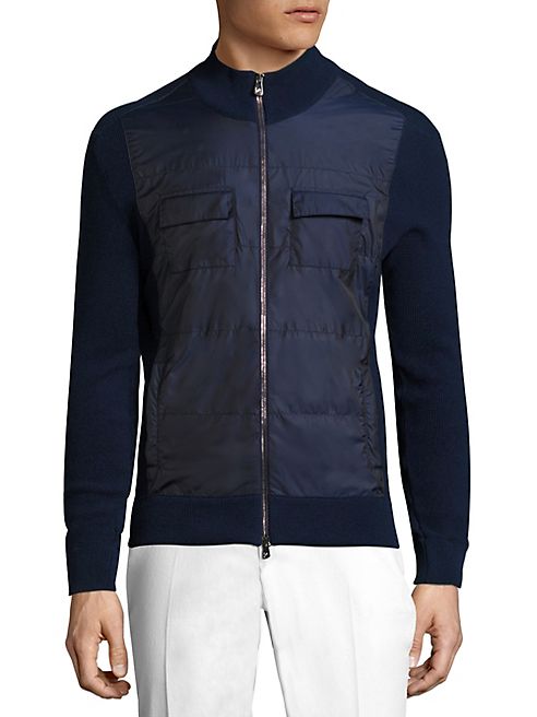 ISAIA - Zippered Cotton Blend Jacket