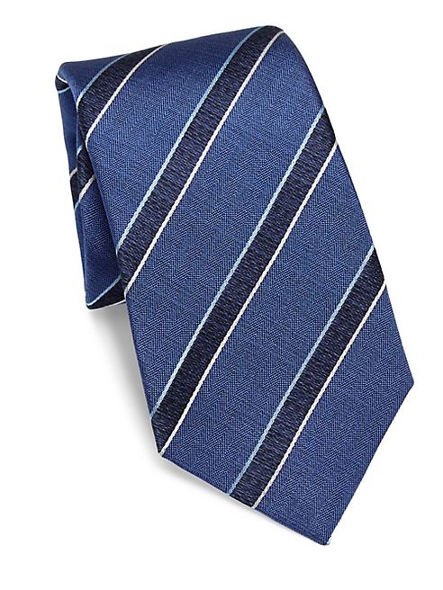 ISAIA - Striped Silk Tie