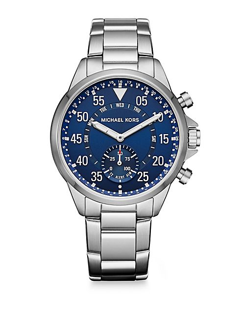 Michael Kors - Michael Kors AccessGage Stainless Steel Hybrid Smartwatch