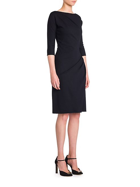 Giorgio Armani - Three Quarter Sleeve Jersey Dress