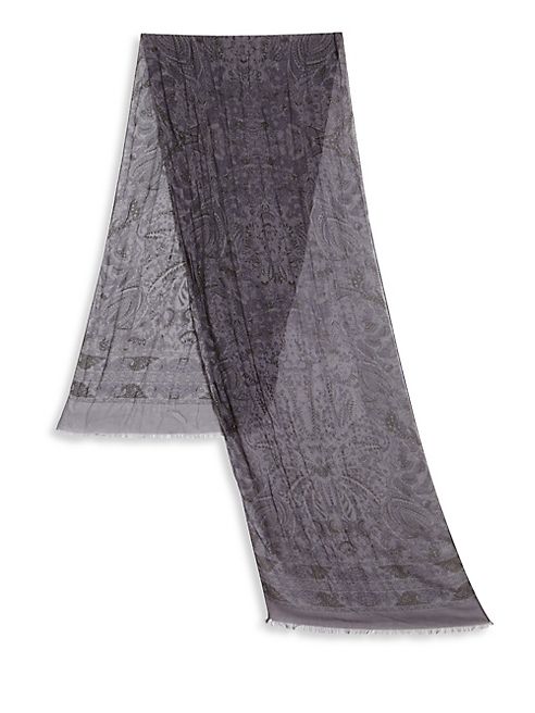 John Varvatos - Paisley Printed Scarf