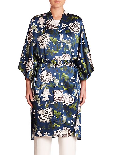 Adam Lippes - Floral Silk Kimono Jacket