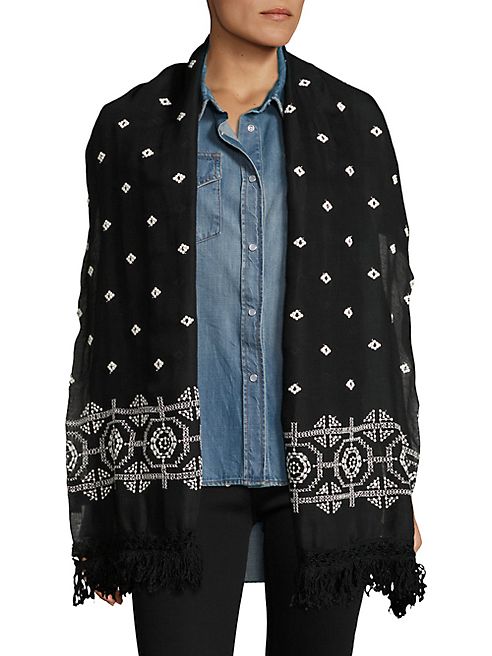 The Kooples - Bandana Embroidered Scarf