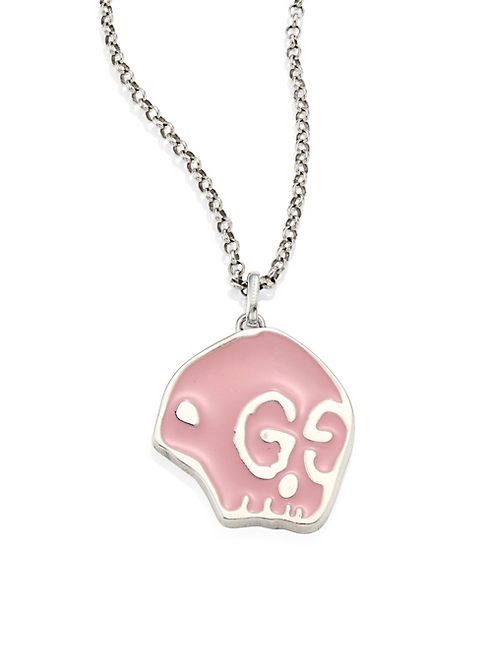 Gucci - GucciGhost Sterling Silver Skull Pendant Necklace